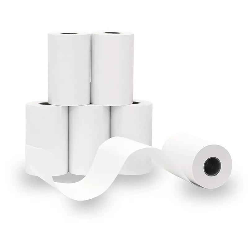 50 Rollos De Papel Térmico 57mm X 40mm (Contómetros)