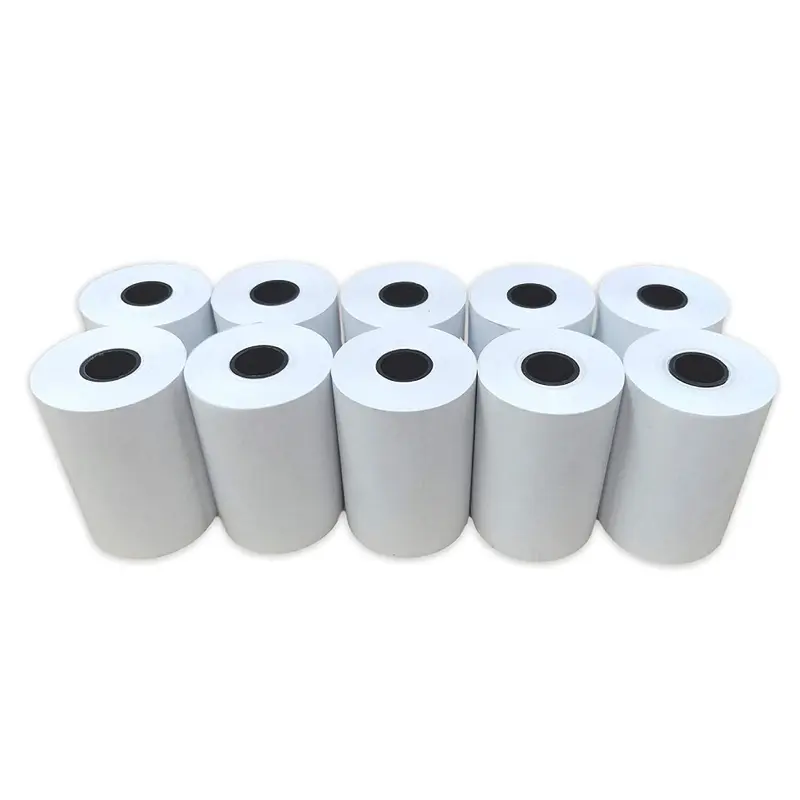 50 Rollos De Papel Térmico 57mm X 40mm (Contómetros)