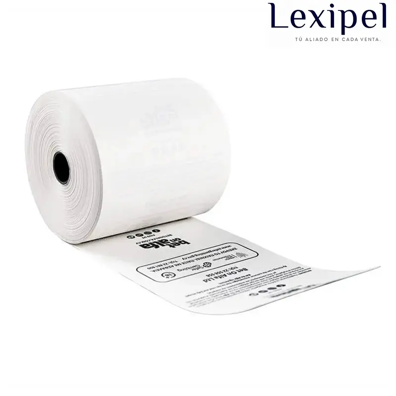 Papel térmico impreso personalizado 80 mm x 80 mm con logotipo