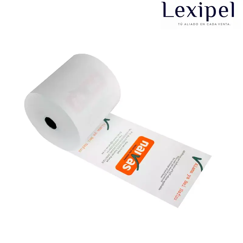 Papel térmico impreso personalizado  con logotipo
