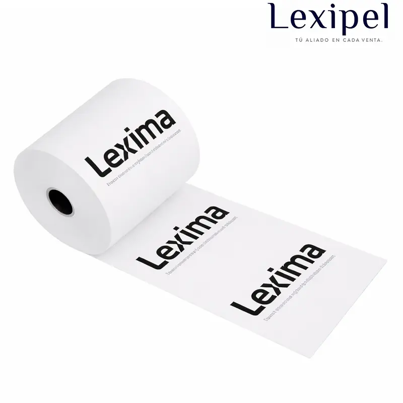 Papel térmico impreso personalizado  con logotipo