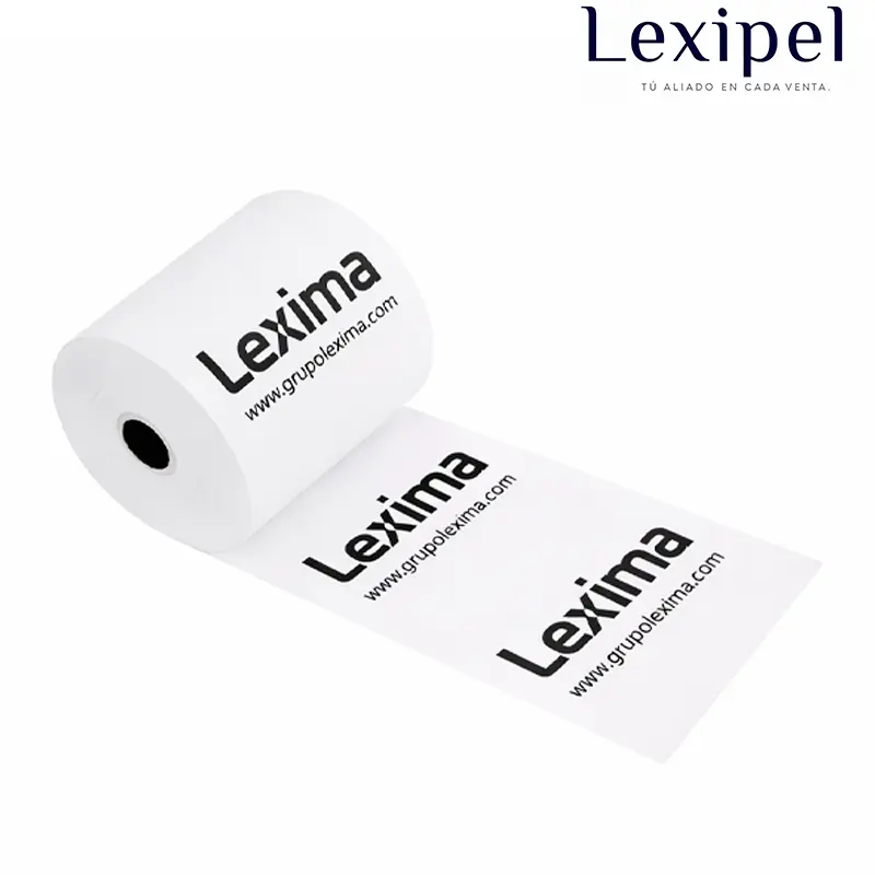 Papel térmico impreso personalizado  con logotipo