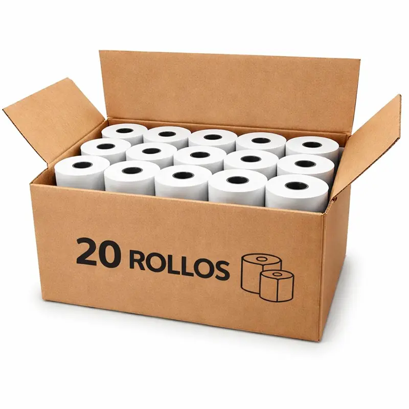 20 rollos de Papel Térmico 57mm - Contómetros