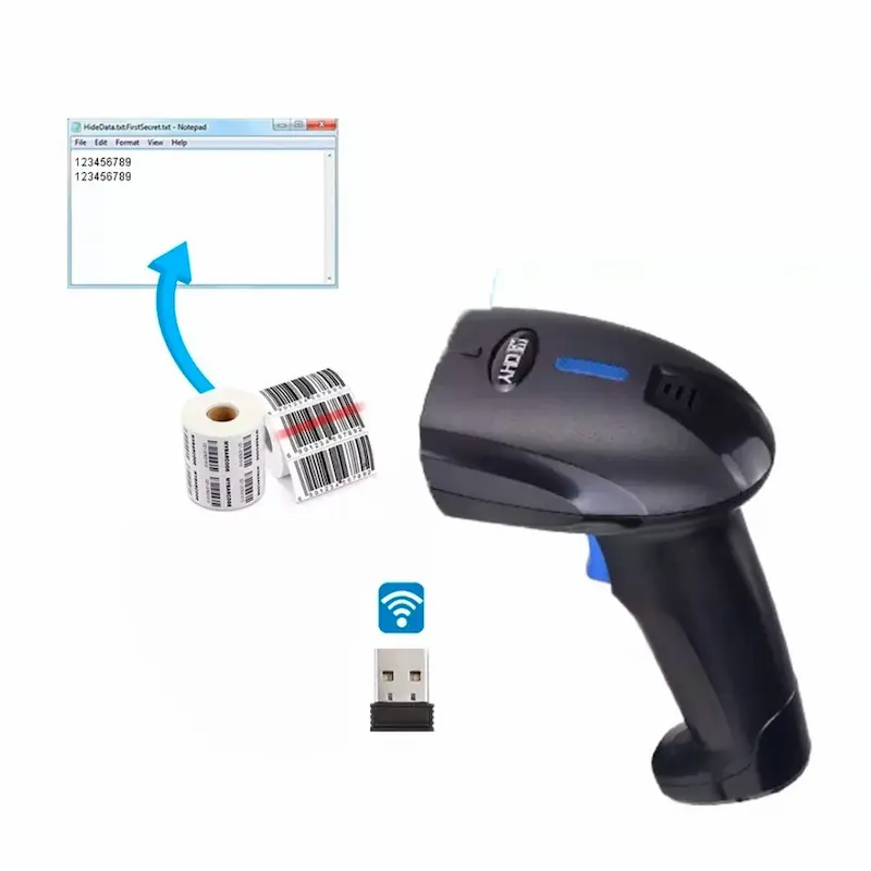 Lector de código de barras 1D -  inalámbrico 